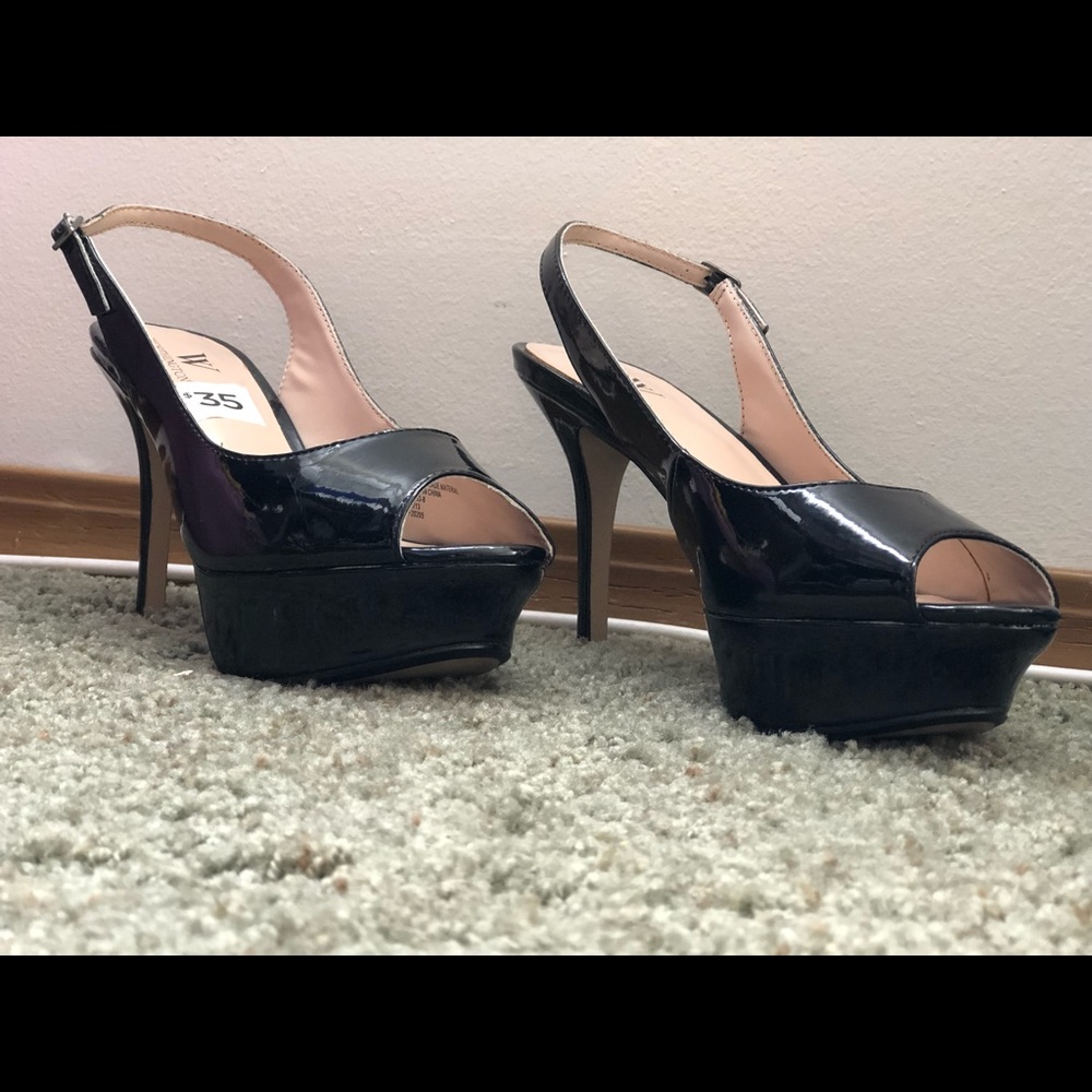 Black platform heels Worthington